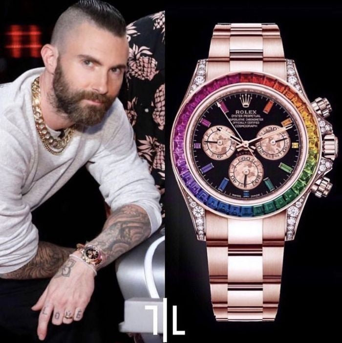 Rolex Cosmograph Daytona Rainbow Rosegold Swiss ETA Automatic Mens Watch