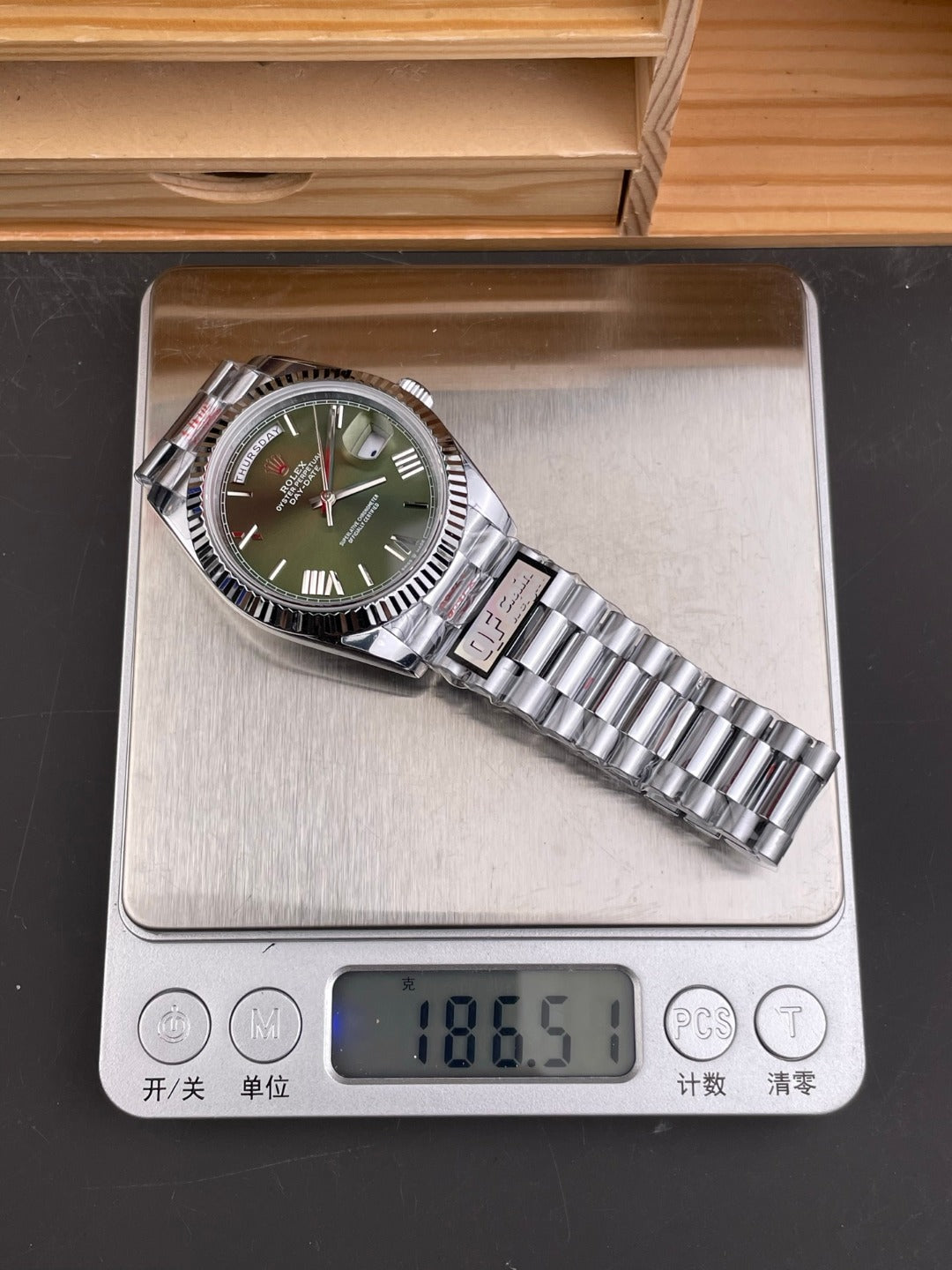Rolex Day-Date 40 — Olive Green Dial