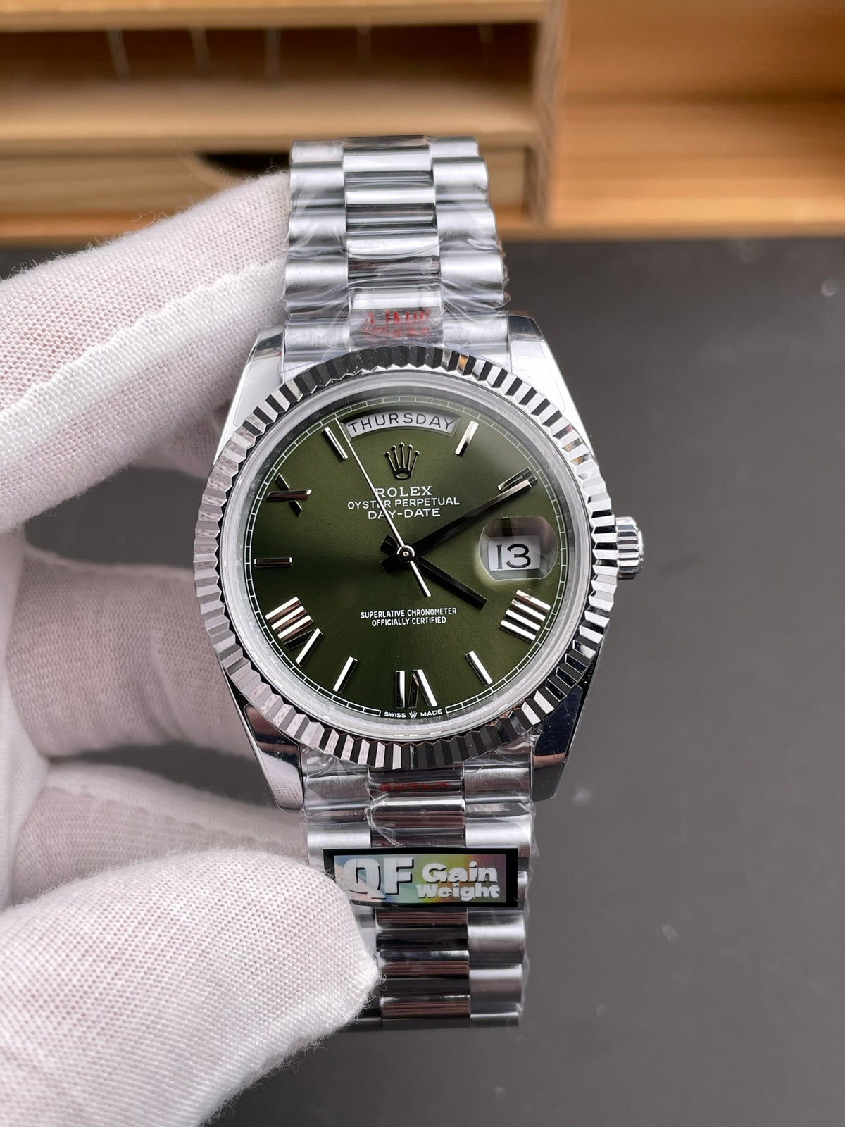 Rolex Day-Date 40 — Olive Green Dial