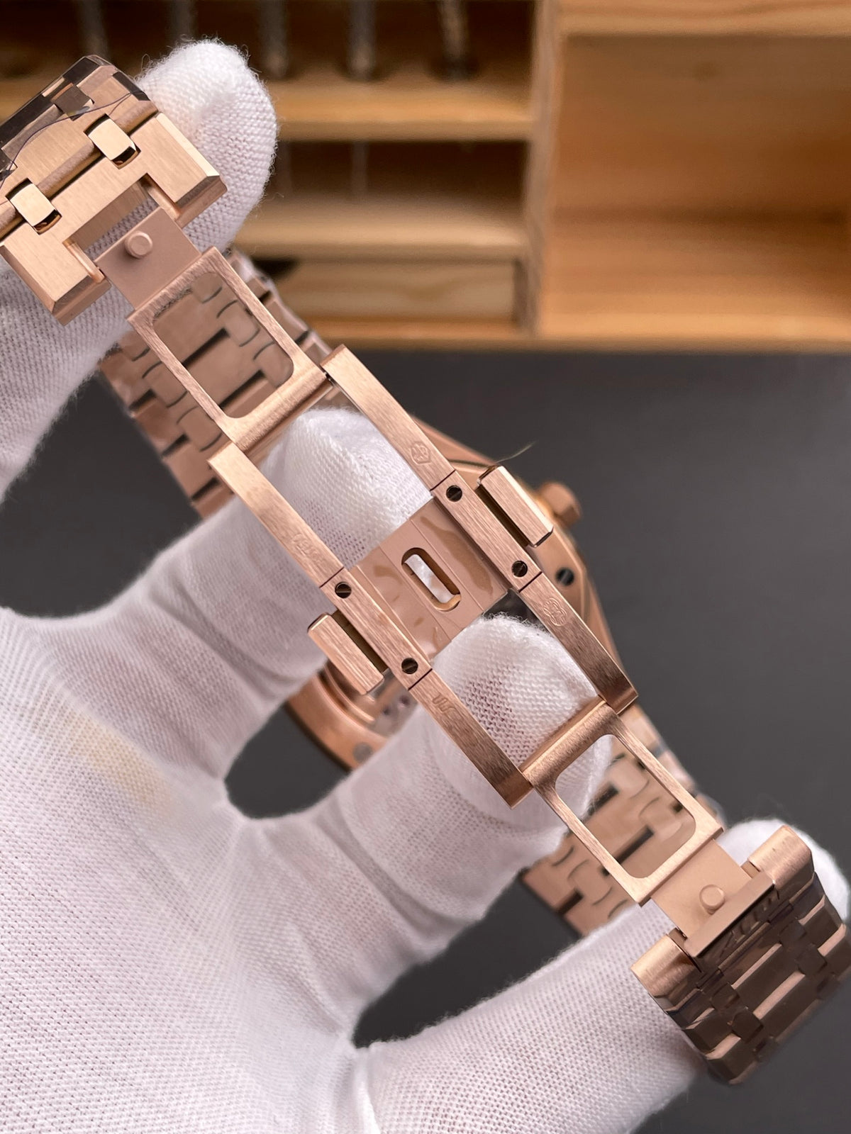 Audemars Piguet Royal Oak Style – Rose Gold Black Dial