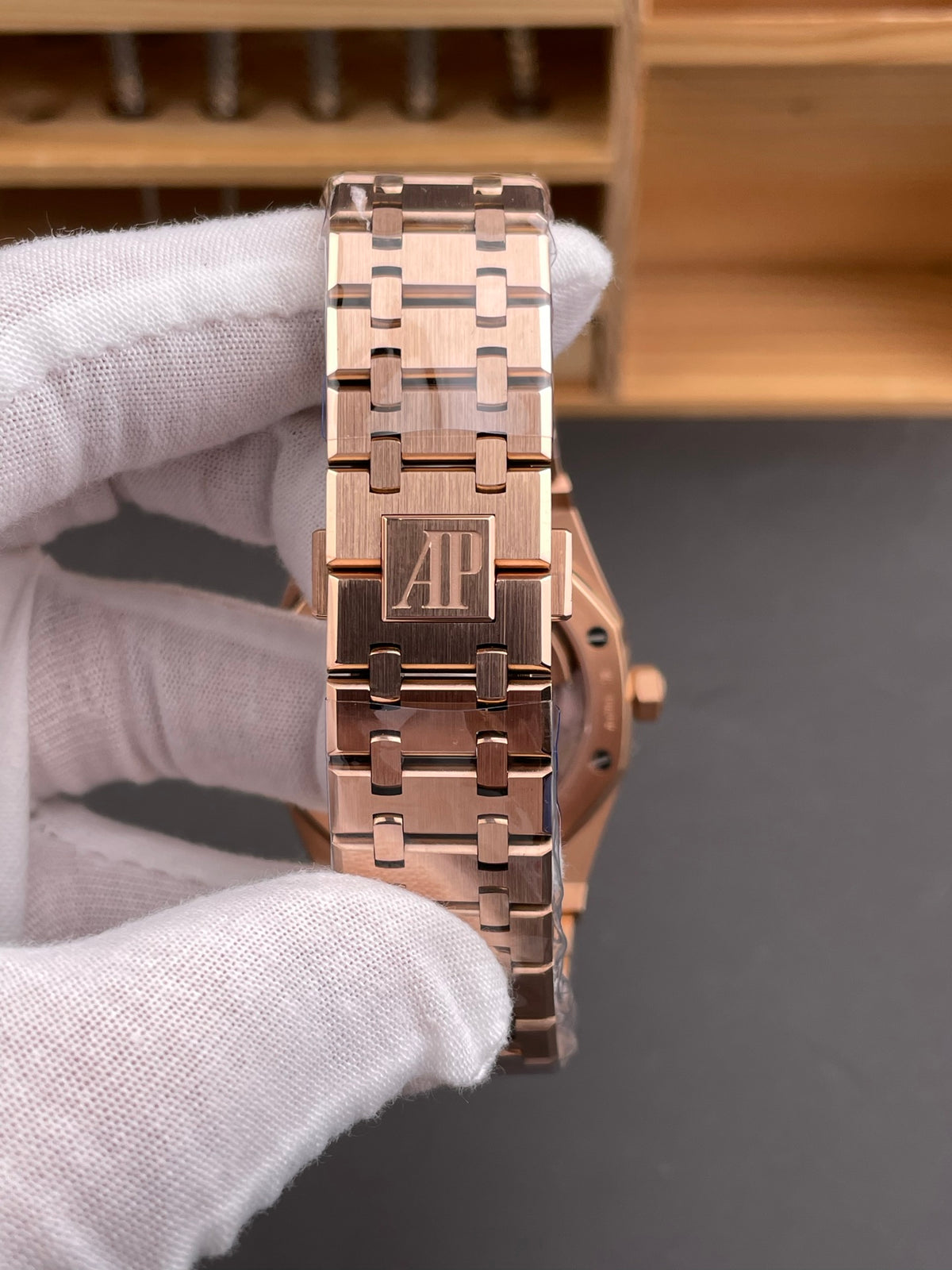 Audemars Piguet Royal Oak Style – Rose Gold Black Dial