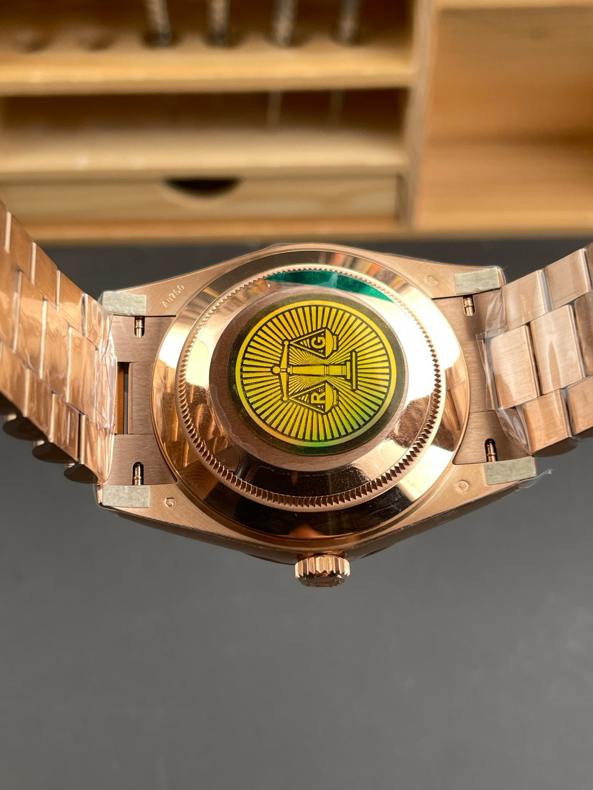 Rolex Day-Date 40 — Everose Gold & Olive Green Dial