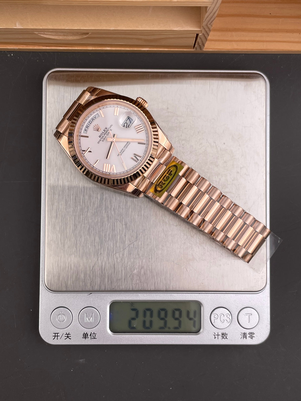 Rolex Day-Date 40 — Everose Gold & White Dial