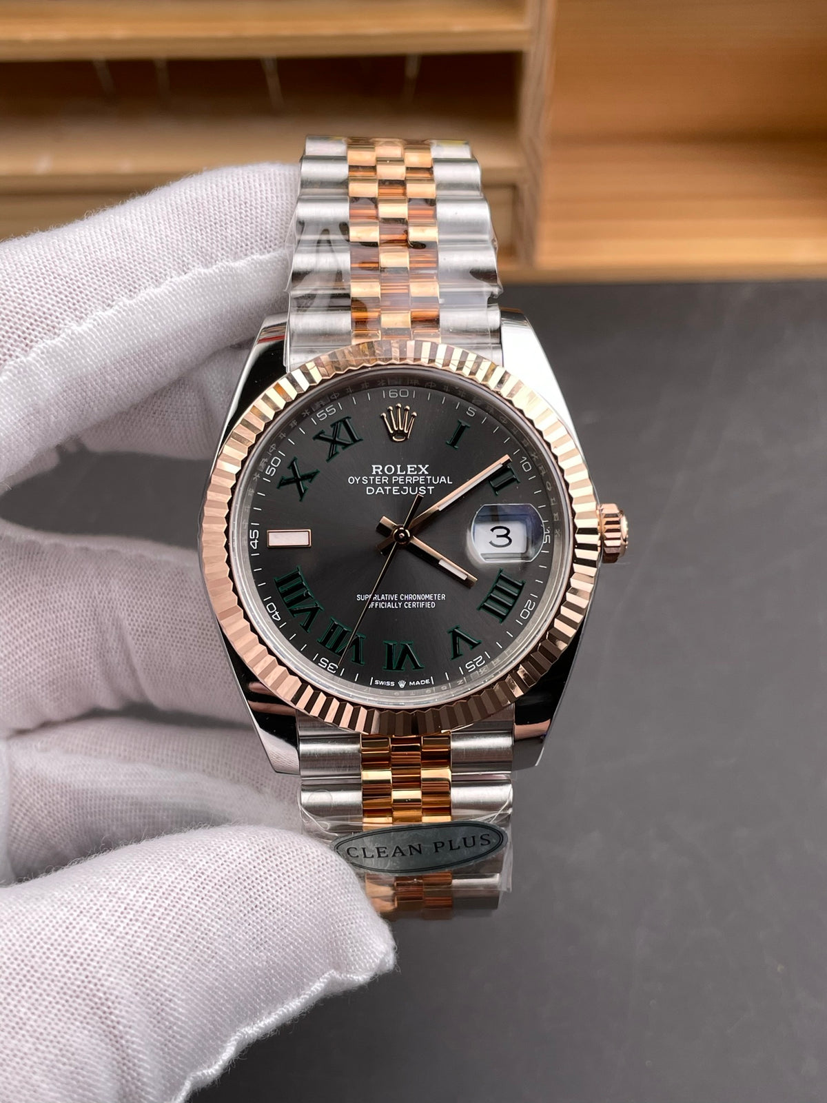 Rolex Datejust-Style 41mm – Two-Tone Everose & Steel