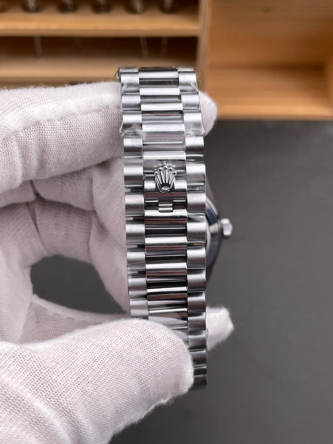 Rolex Day-Date 40 — Bright Blue Dial & White-Gold