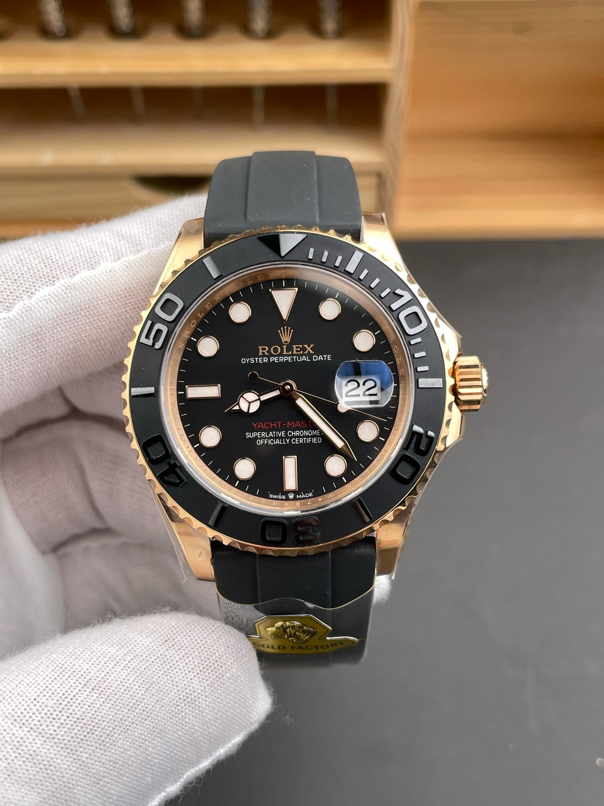 Rolex Yacht-Master 42 — Yellow Gold / Black Dial
