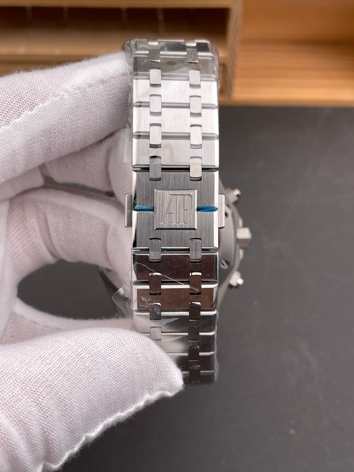 Royal Oak Style Chronograph – Stainless Steel Green Dial