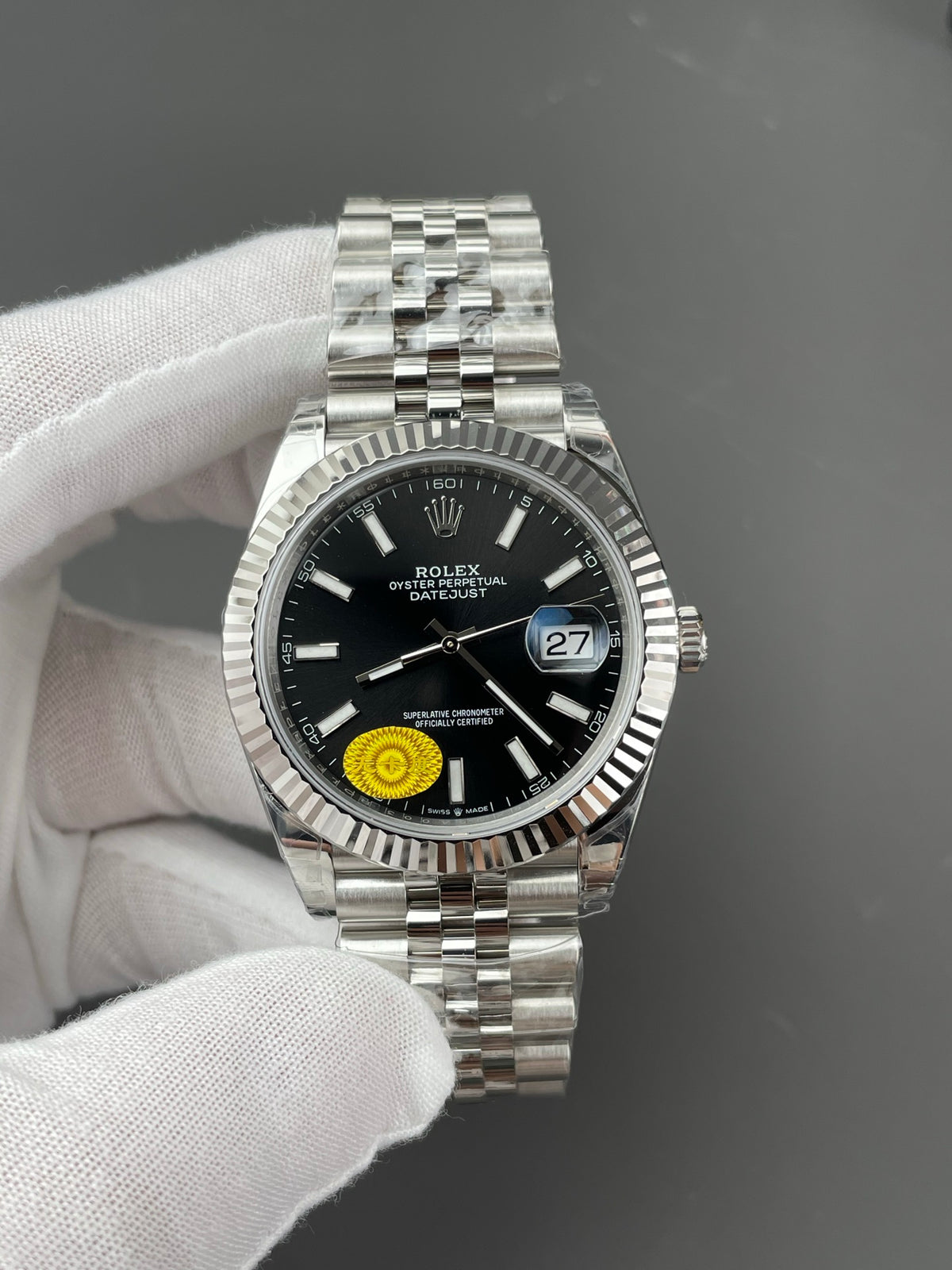 Rolex Datejust 41 — Black Dial & White-Gold