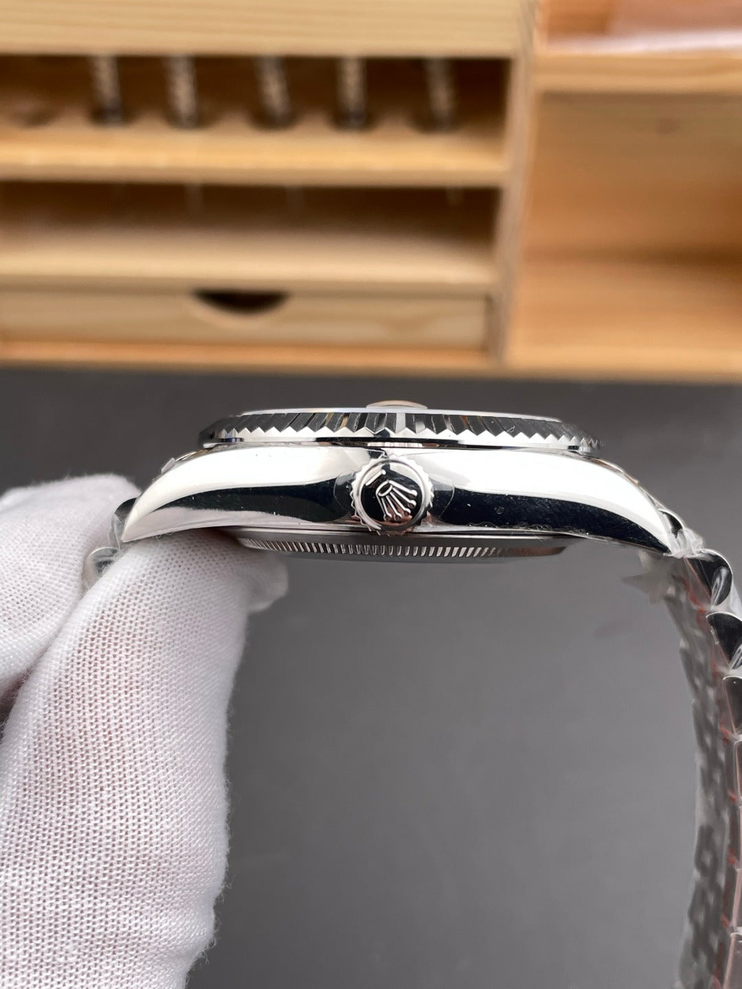 Rolex Sky-Dweller — Black Dial | White Rolesor | Jubilee Bracelet