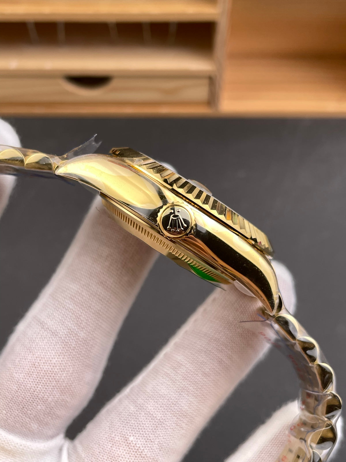 Rolex Sky-Dweller — 18 ct Yellow Gold & Green Dial