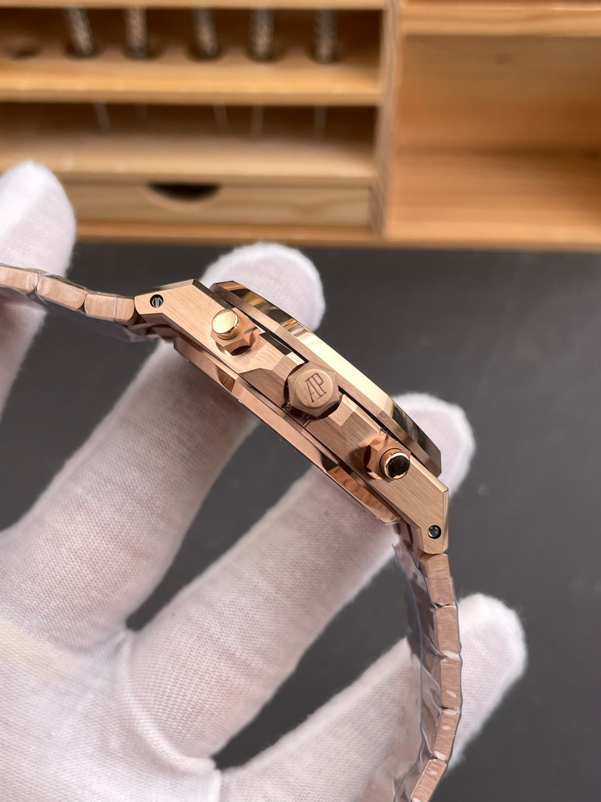 Audemars Piguet Royal Oak Offshore Chronograph Style – Rose Gold  Green Dial